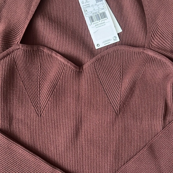 Mango glass top brown Size M NWT - Picture 4 of 6